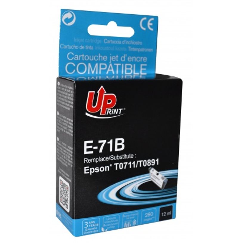 3584770888312-Cartouche compatible Epson T0891 Singe / T0711 Guépard - noir - Uprint-P_79385684_1-0