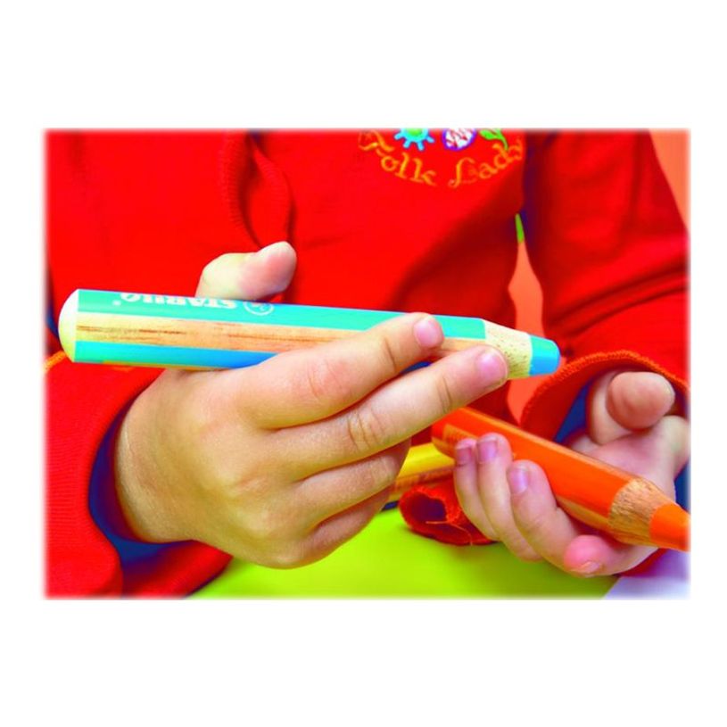 4006381346917-Stabilo woody 3 in 1 - 10 Crayons de couleur - 10 mm - couleurs assorties-P_79385949_3-2