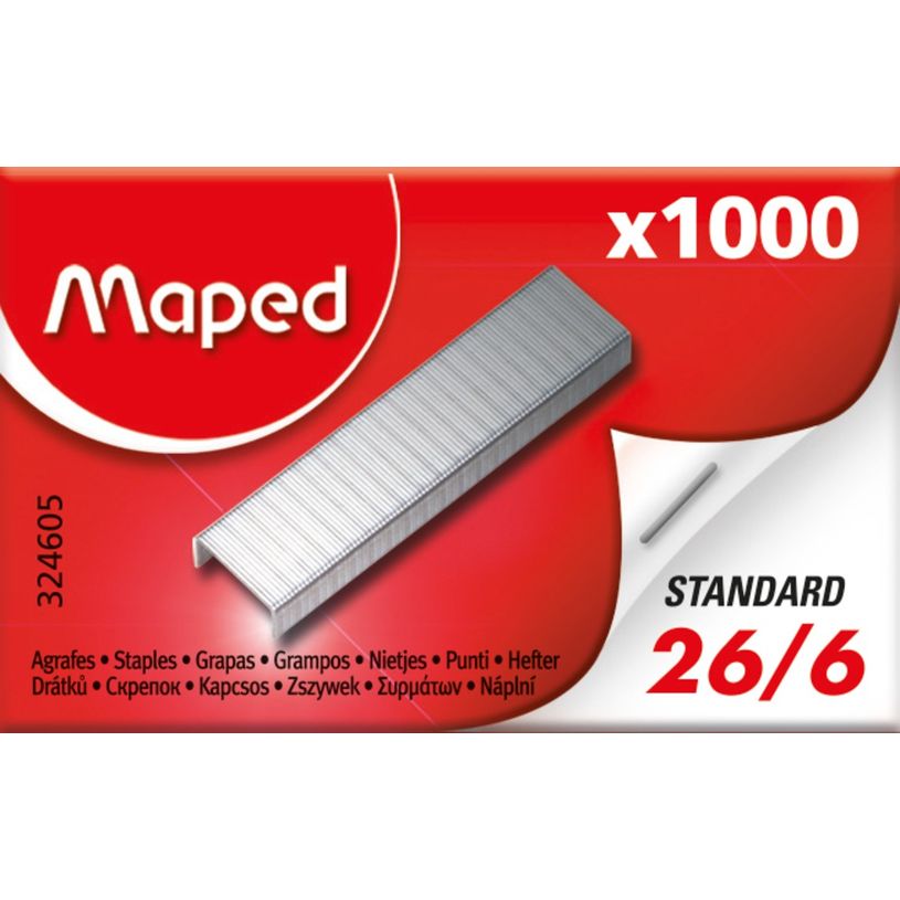 3154143246058-Maped - Boîte de 1000 Agrafes 26/6 - jusqu'à 20 feuilles-P_79388914_1-0