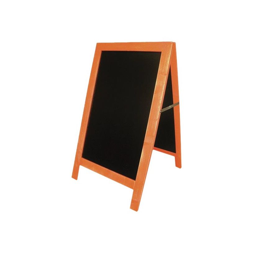 3462620018013-Bequet - Chevalet de trottoir ardoise "Carnaval" - cadre bois lazuré - 115 x 65 cm-P_79390153_1-0