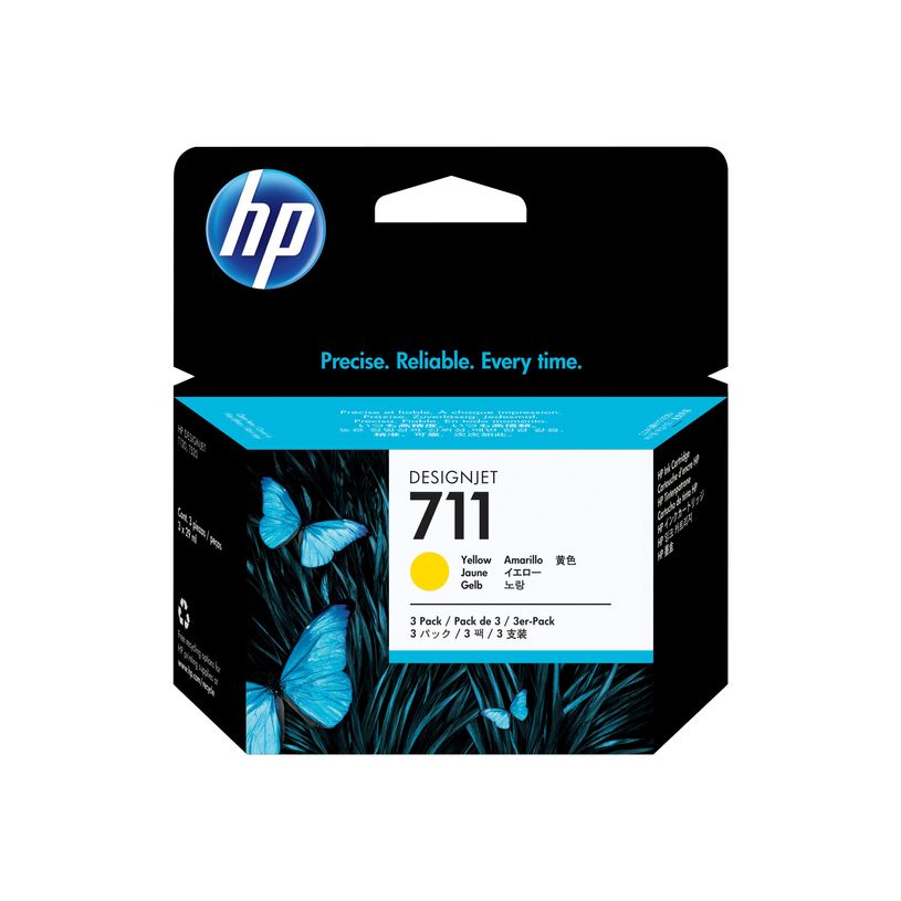 886112841195-HP 711 - Pack de 3 - jaune - cartouche d'encre originale (CZ136A)-P_79391297_3-0