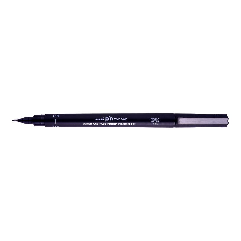 4902778154625-UNI PIN - Feutre fin - pointe calibrée - 0.6 mm - noir-P_79394005_1-0
