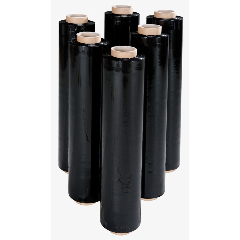 3760028770145-6 bobines Film étirable noir opaque - 17 microns - 45 cm x 300 m--0