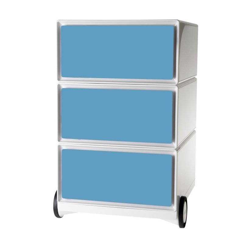 3660141932812-Caisson de bureau mobile EASYBOX - 3 tiroirs - Bleu-P_79397045_1-0
