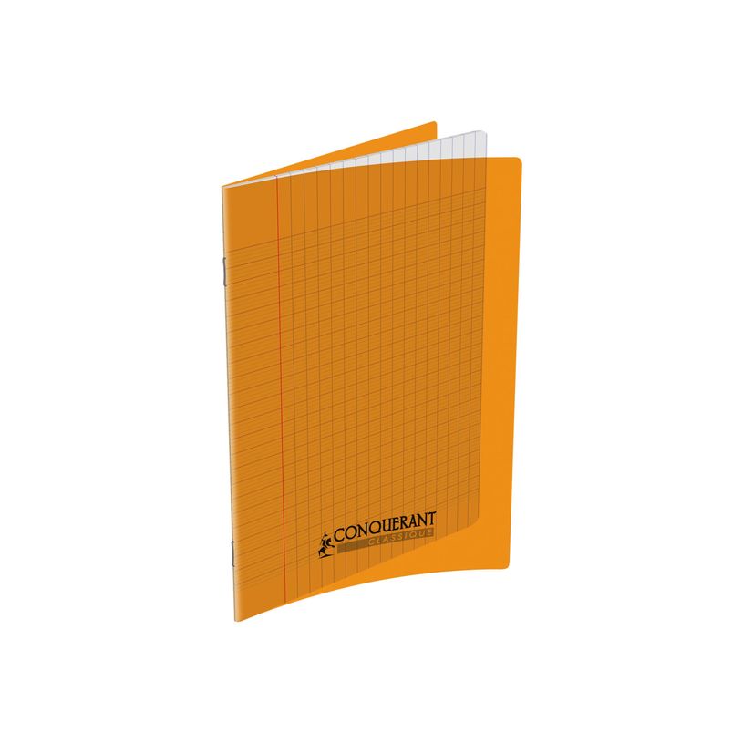 3020120203966-Conquérant Classique - Cahier polypro 17 x 22 cm - 96 pages - grands carreaux (Seyes) - or-P_79397612_1-0