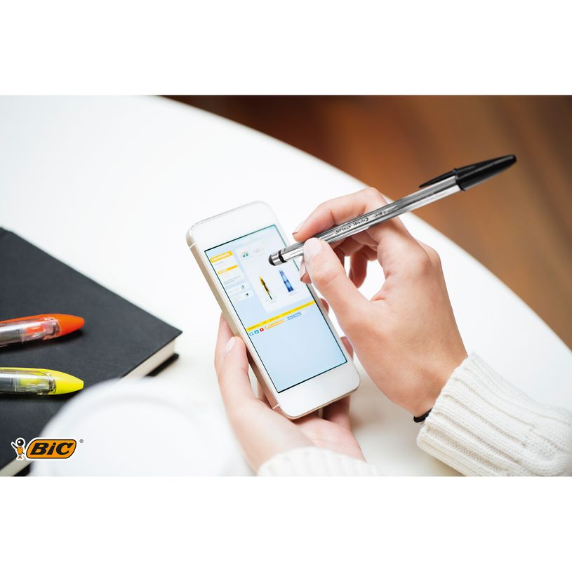 3086123372351-BIC Cristal Stylus - Stylo à bille - bleu - 1 mm-P_79398653_6-5