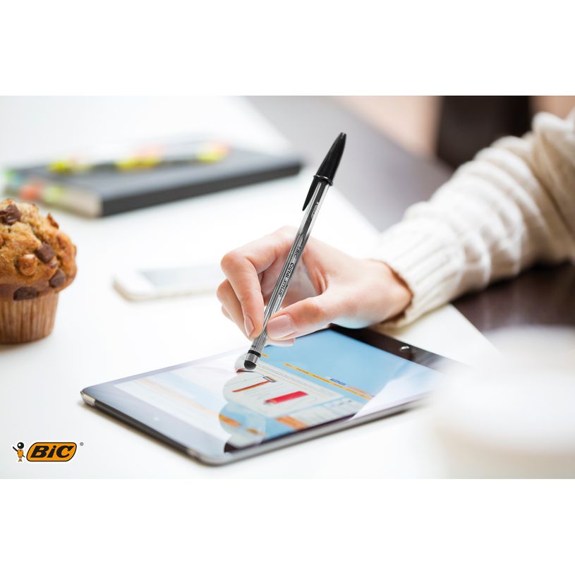 3086123372351-BIC Cristal Stylus - Stylo à bille - bleu - 1 mm-P_79398653_7-6