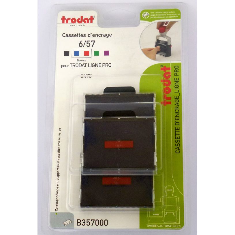 3459593570006-Trodat - 3 Encriers bicolores 6/57/2 recharges pour tampon 5470 - bleu/rouge-P_79400336_1-0