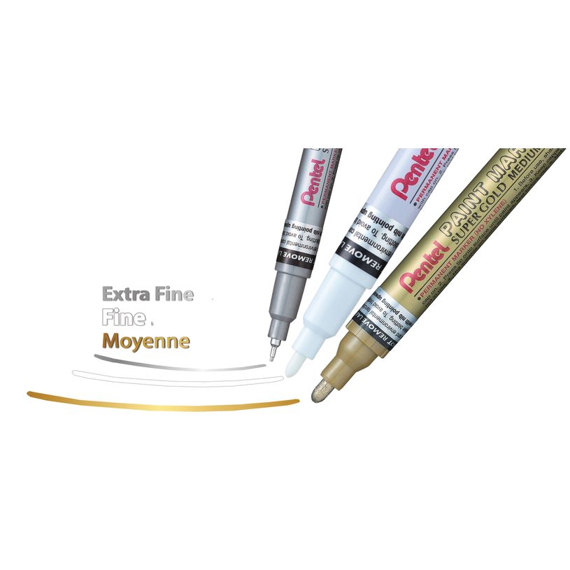 0884851016843-Pentel Paint Super - Marqueur permanent - pointe moyenne - or-P_79402852_2-1