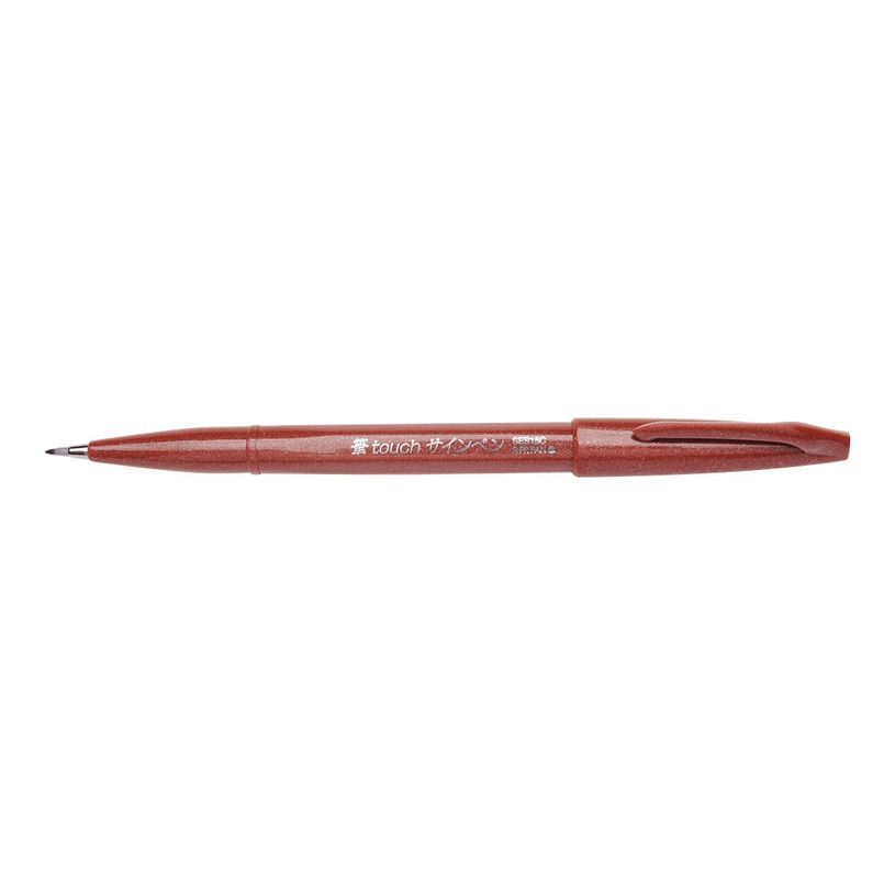 4902506287090-Pentel - Feutre pinceau à pointe souple - marron-P_79402876_1-0