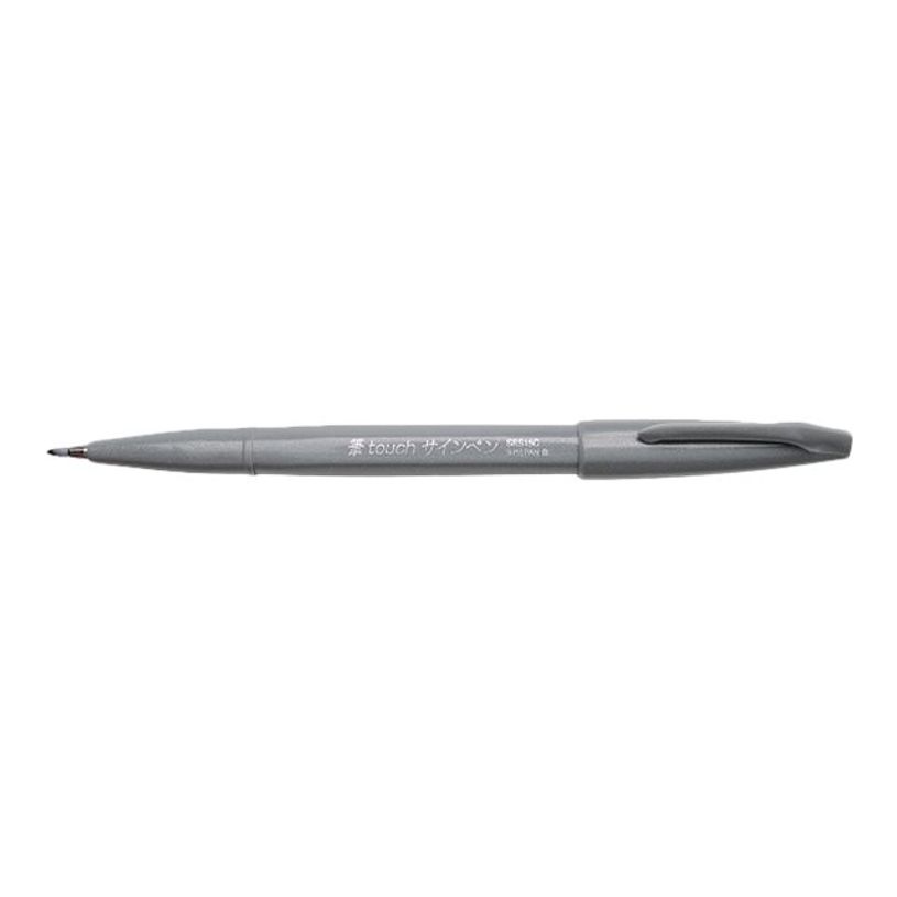 4902506287120-Pentel - Feutre pinceau à pointe souple - gris-P_79402879_1-0