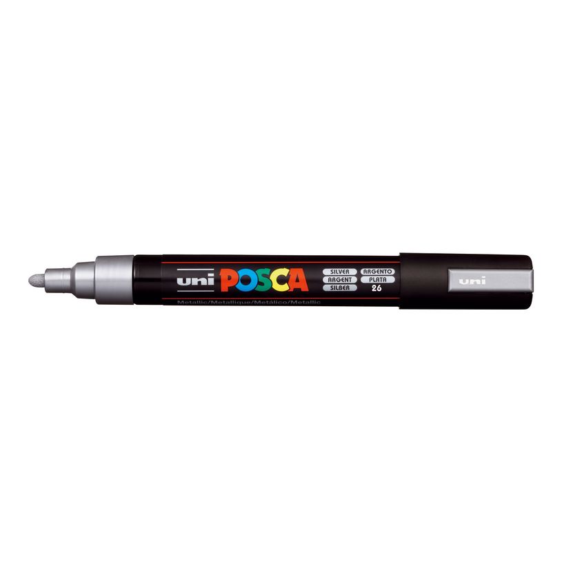 3296280033426-POSCA PC-5M - Pack de 4 marqueurs - noir, argent, blanc, or-P_79407590_2-9