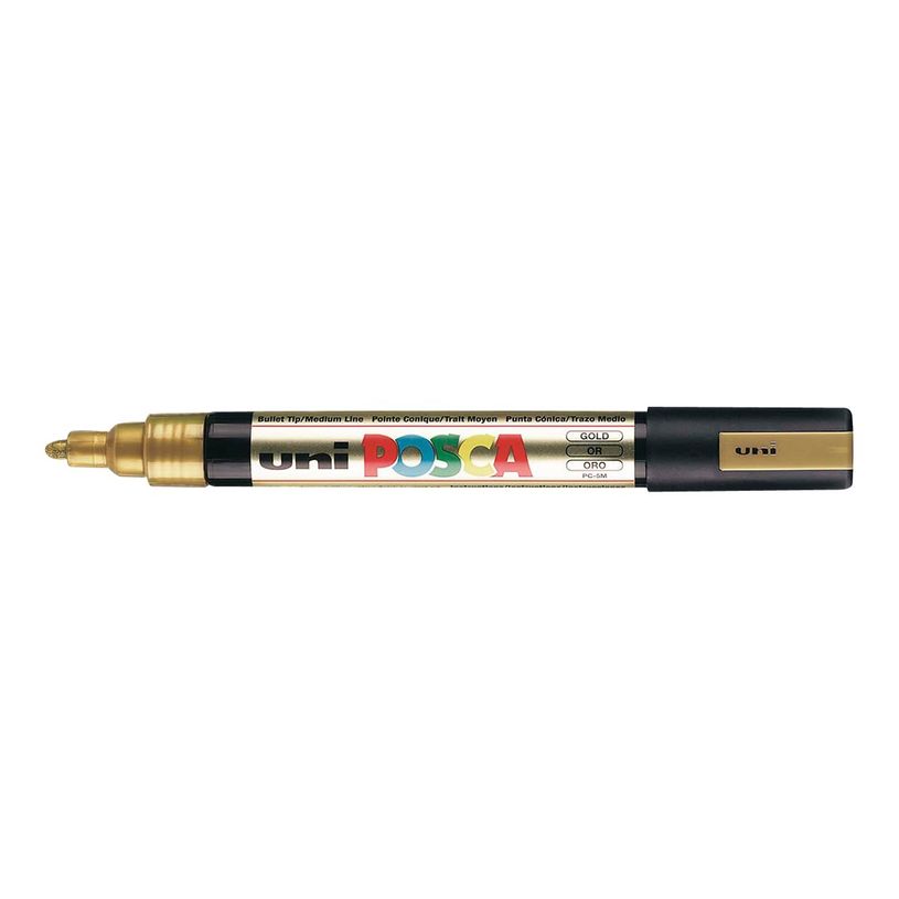 3296280033426-POSCA PC-5M - Pack de 4 marqueurs - noir, argent, blanc, or-P_79407590_4-11