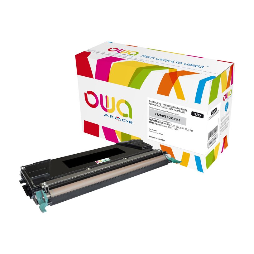 3112539604592-Cartouche laser compatible Lexmark C5220 - noir - Owa K15201OW-P_79410631_1-0