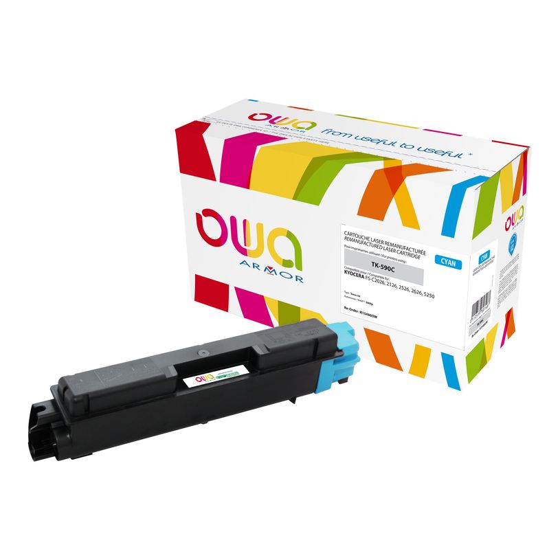 3112539607487-Cartouche laser compatible Kyocera TK-590 - cyan - Owa K15486OW-P_79410831_1-0