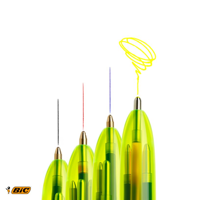 3086123419063-BIC 4 Couleurs Fluo - Stylo à bille 4 couleurs-P_79412019_4-3