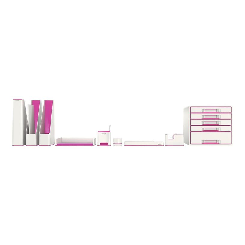 4002432113590-Leitz WOW Dual Colour - Corbeille à courrier blanc/rose -P_79412634_3-3