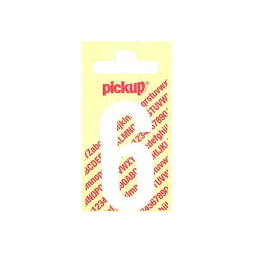 8711234242365-Pickup - Étiquette autocollante - 150 mm - Chiffre 6 - blanc mat-P_79413079_1-0