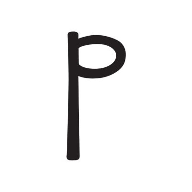 8711234002976-Pickup Déco Mila - Étiquette autocollante 60 mm - Lettre P - noir-P_79413314_1-0