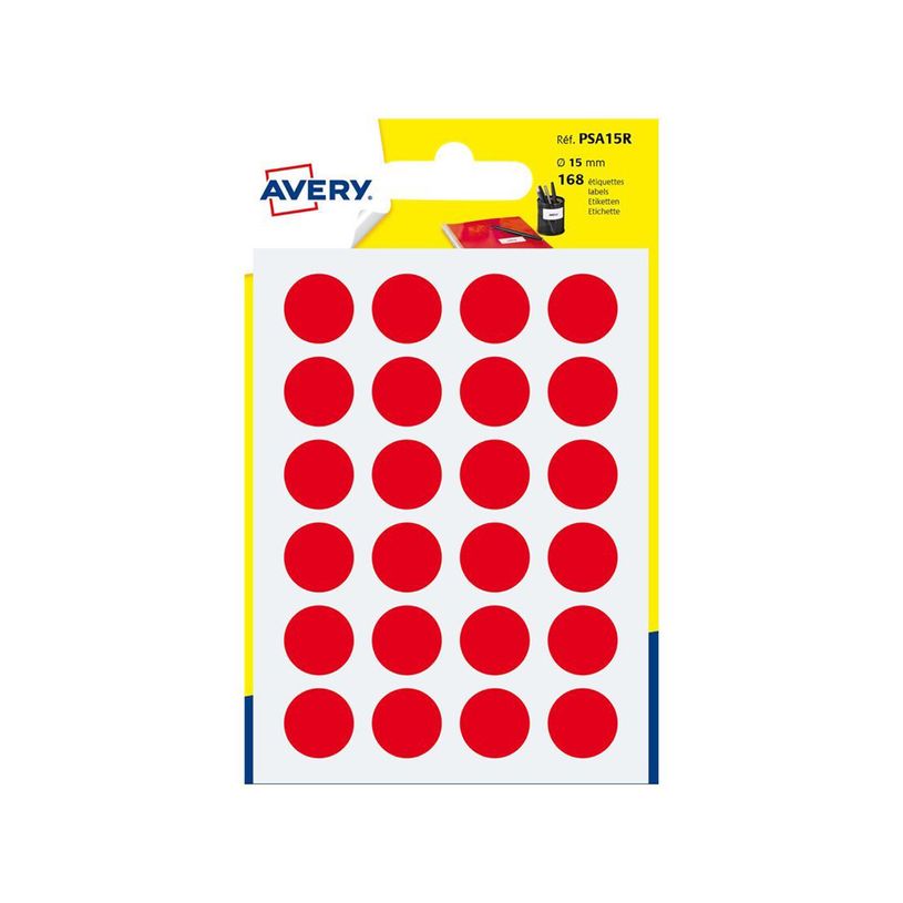 5014702026362-Avery - 168 Pastilles adhésives - rouge - diamètre 15 mm-P_79413516_1-0