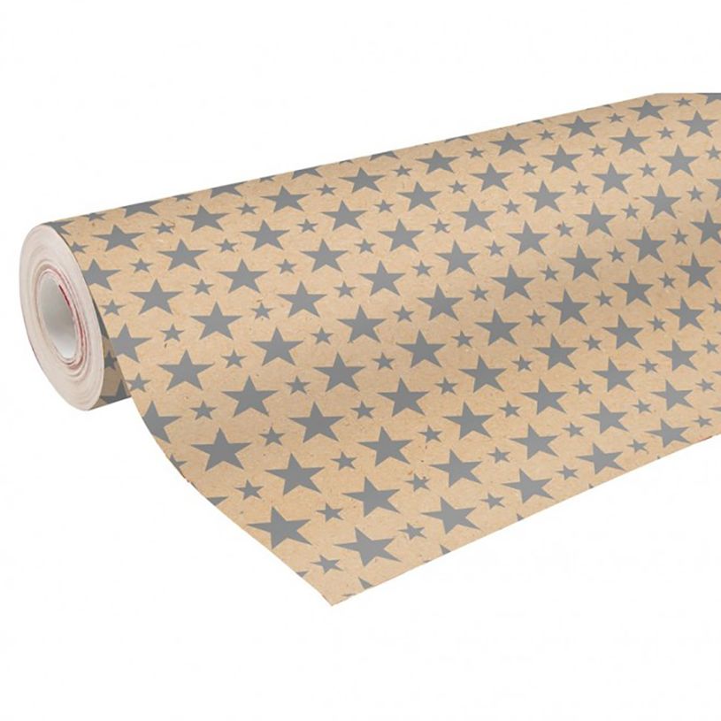 3329682238011-Clairefontaine - Papier cadeau kraft - 70 cm x 50 m - 60 g/m² - étoiles-P_79415000_1-0