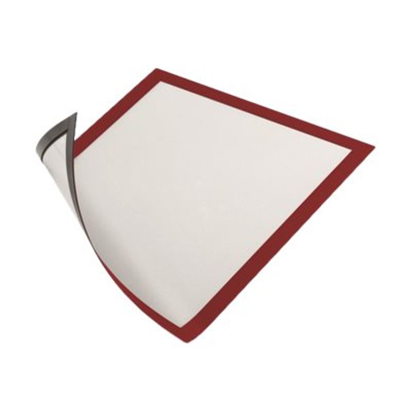 4005546406831-Durable Duraframe Magnetic - 5 Cadres d'affichage magnétiques - A3 - rouge - pour surfaces-P_79415389_2-1