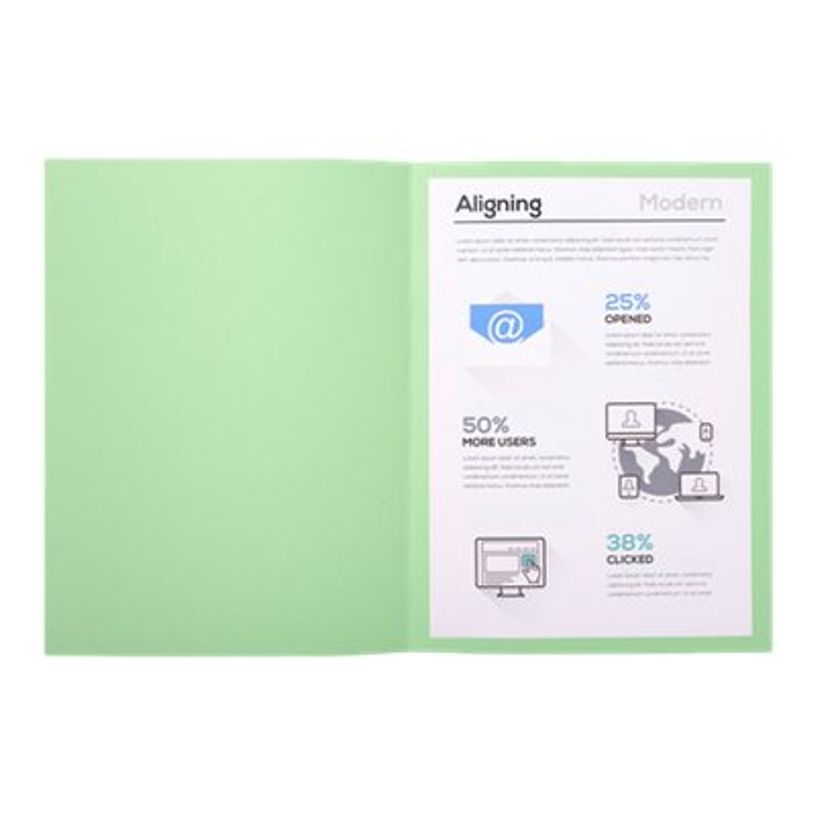 3130634202130-Exacompta Forever 180 - 50 Chemises - 170 gr - A4 - pour 200 feuilles - vert clair-P_79417648_1-0
