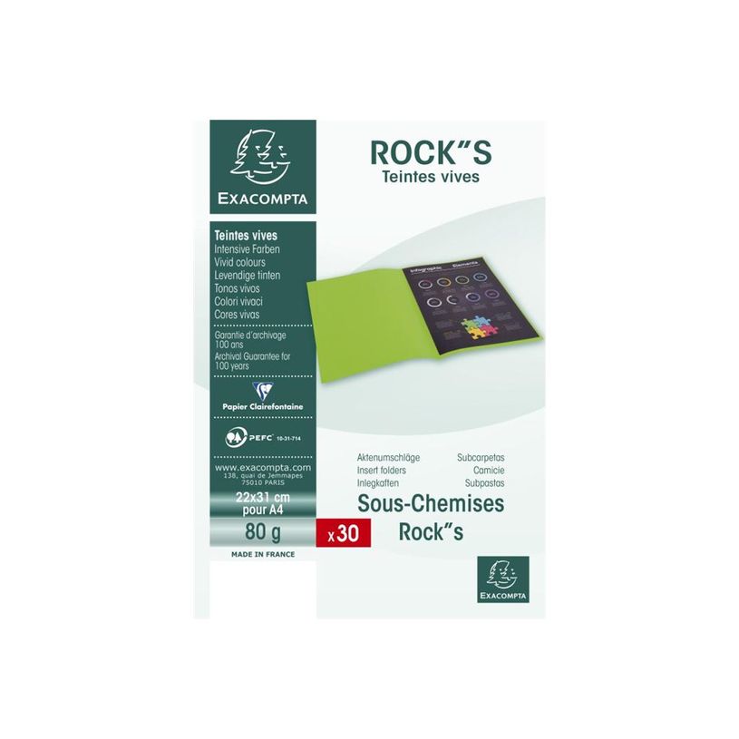 3288588070166-Exacompta Rock"s - 30 Sous-chemises - 80 gr - pour 100 feuilles - framboise-P_79418840_1-3