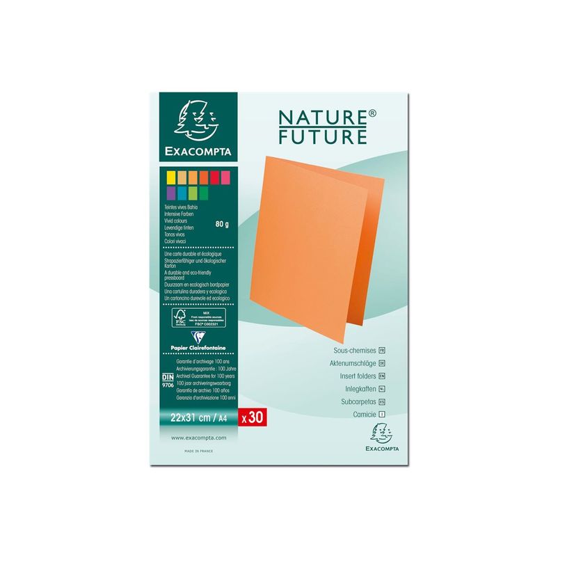 3288588070197-Exacompta Rock"s - 30 Sous-chemises - 80 gr - pour 100 feuilles - turquoise-P_79418841_1-3