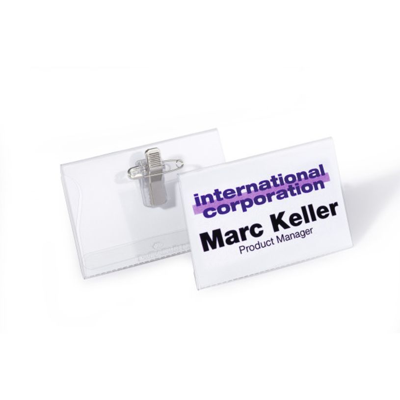 4005546981376-Durable - 25 Porte-badges de nom à pince combi (épingle + pince croco) - 40 x 75 mm-P_79419536_2-1