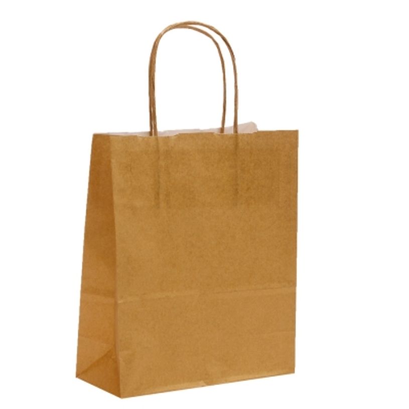 2130858204232-50 Sacs cadeau kraft - poignées torsadées - 22 cm x 12 cm x 31 cm - or-P_79420033_1-0