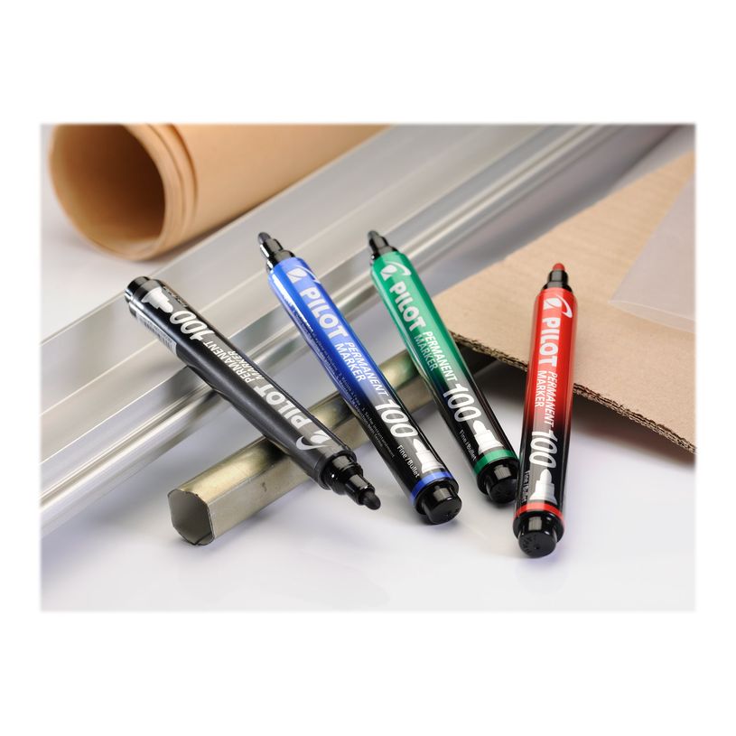 4902505511097-Pilot 100 - Marqueur permanent - pointe ogive - noir-P_79420085_1-1