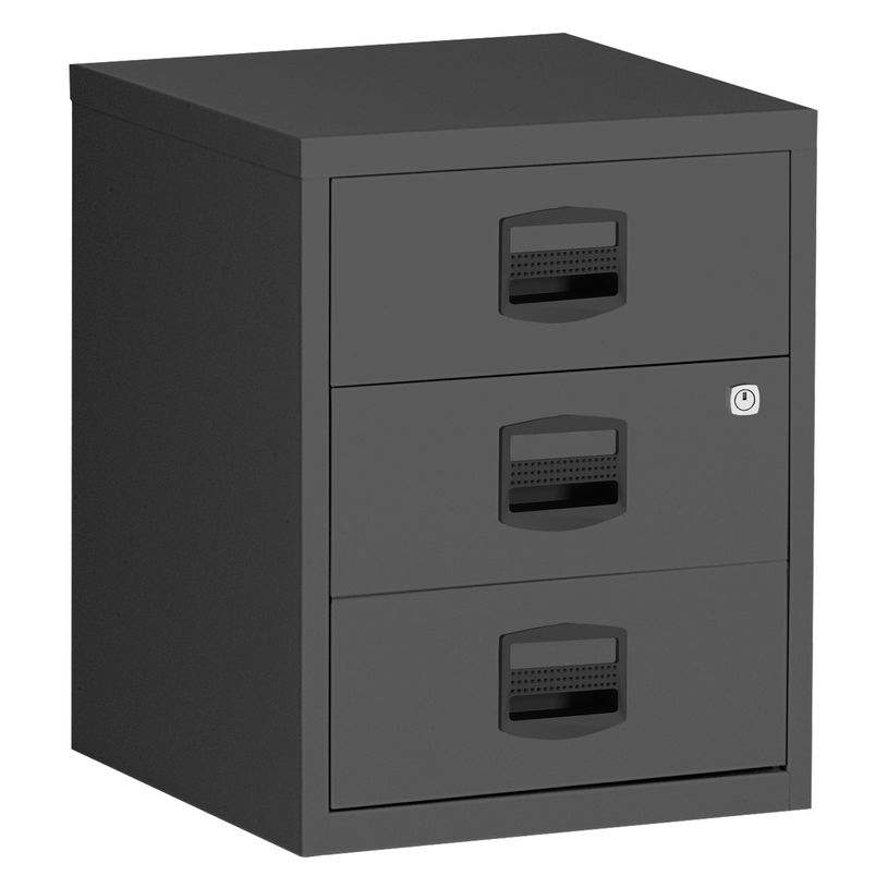3700339881376-Caisson mobile métallique monobloc - H52 x L41 x P40 cm - 3 tiroirs - anthracite-P_79420838_2-0