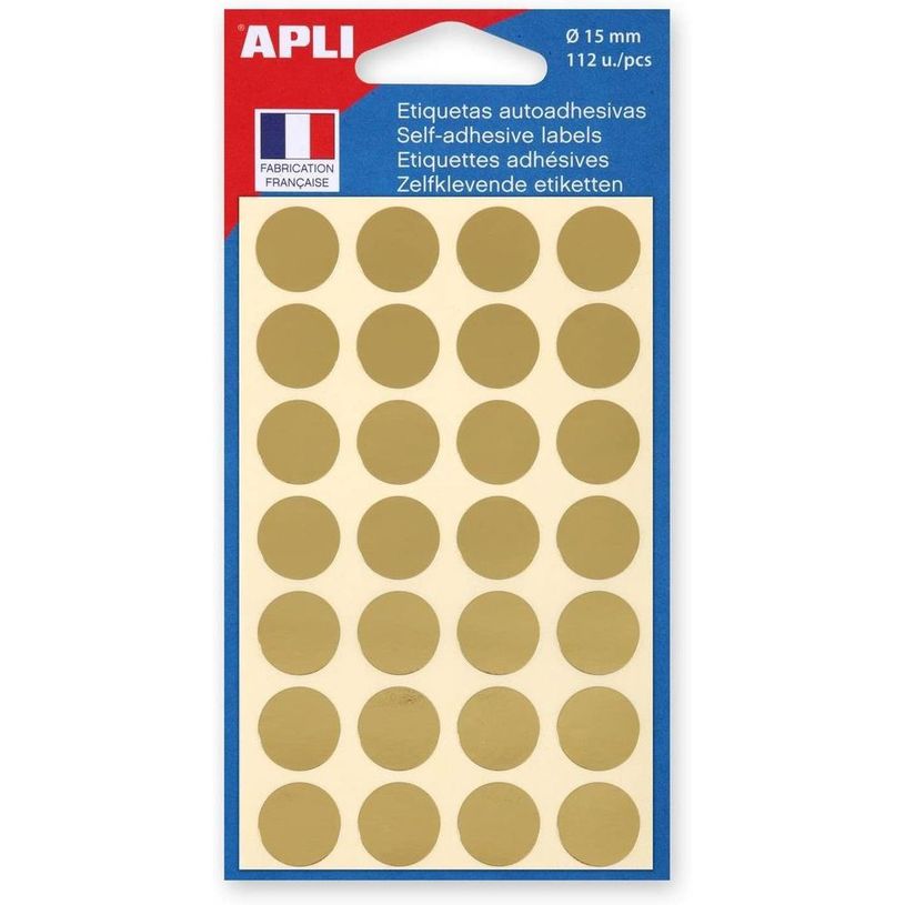 3270241006025-Apli Agipa - 112 Pastilles adhésives - or - diamètre 15 mm - réf 100602-P_79422020_2-0