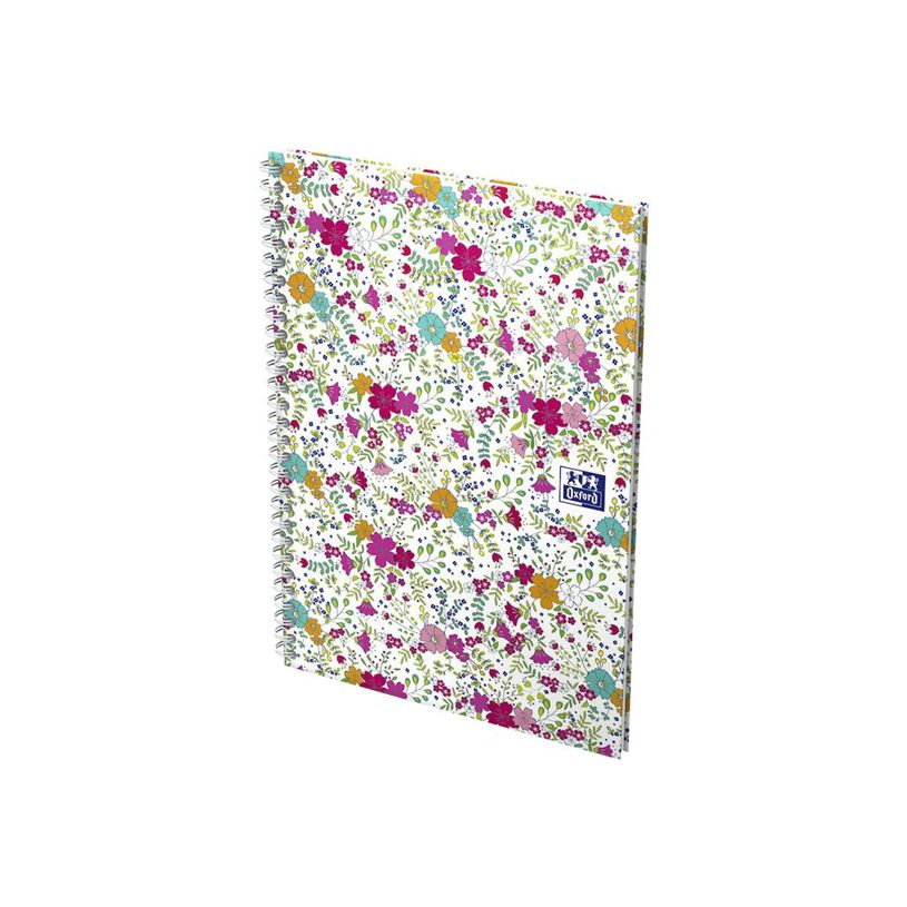 3020120113449-Oxford Floral - Carnet de notes à spirale - B5 - 120 pages - ligné-P_79424844_8-6