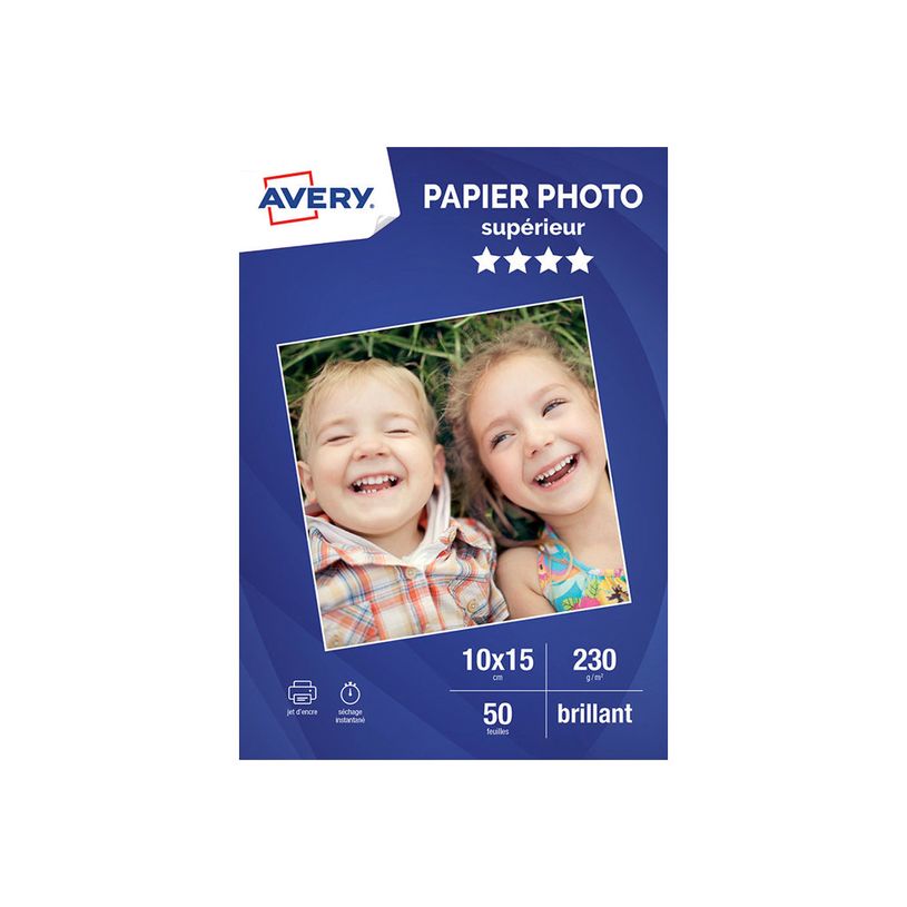 4004182067154-Avery - Papier Photo brillant - 10 x 15 cm - 230 g/m² - impression jet d'encre - 50 feuill-P_79425521_2-0