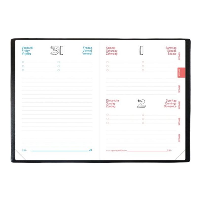 3371010391127-Agenda Touch Violet 1 Jour par page 12X17cm Quo Vadis -P_79426016_2-2