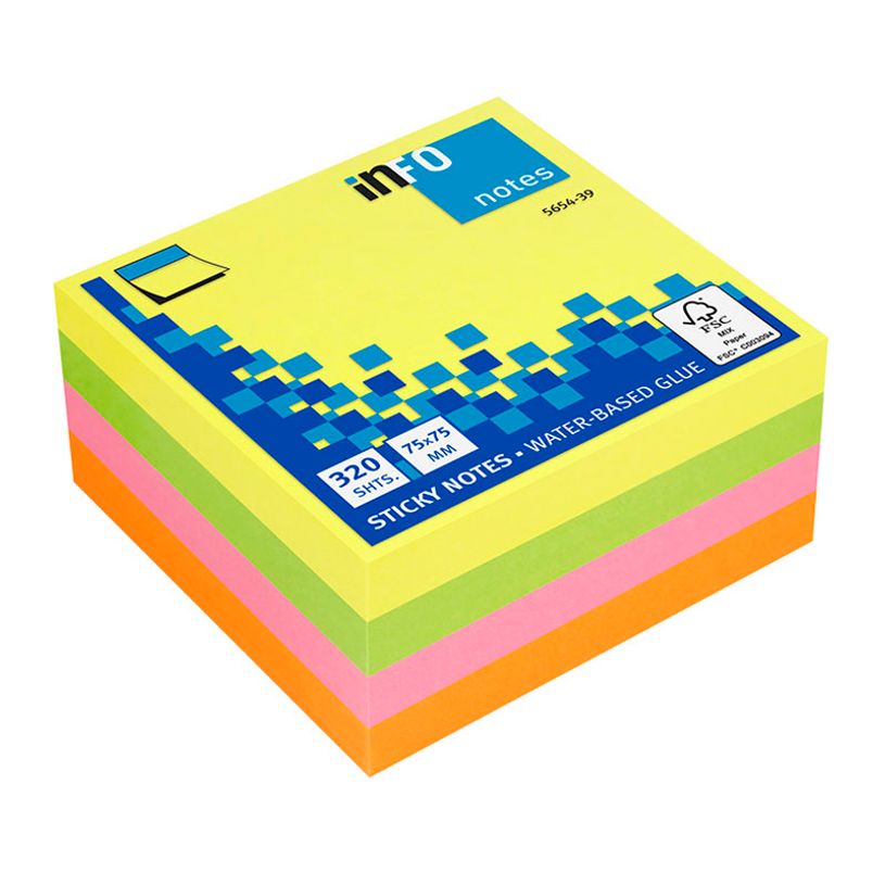 4011169654399-Global Notes - Bloc Cube - 320 feuilles - 75 x 75 mm - couleurs assorties-P_79428147_2-0