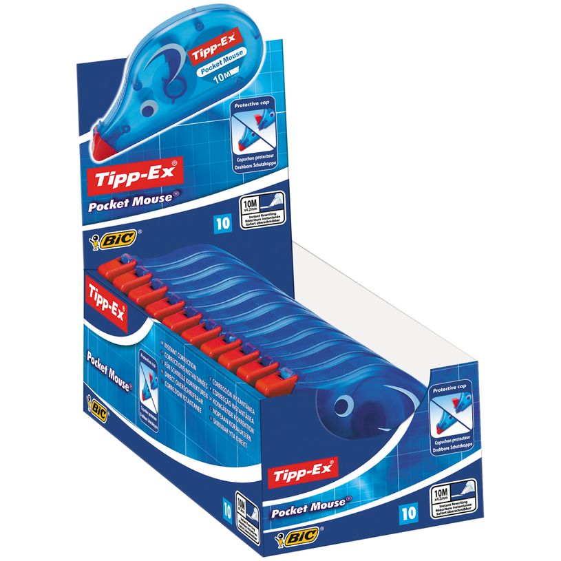 0070330510364-Tipp Ex - Pack de 10 correcteurs - Pocket Mouse - 5mm x 10 m-P_79429791_1-0