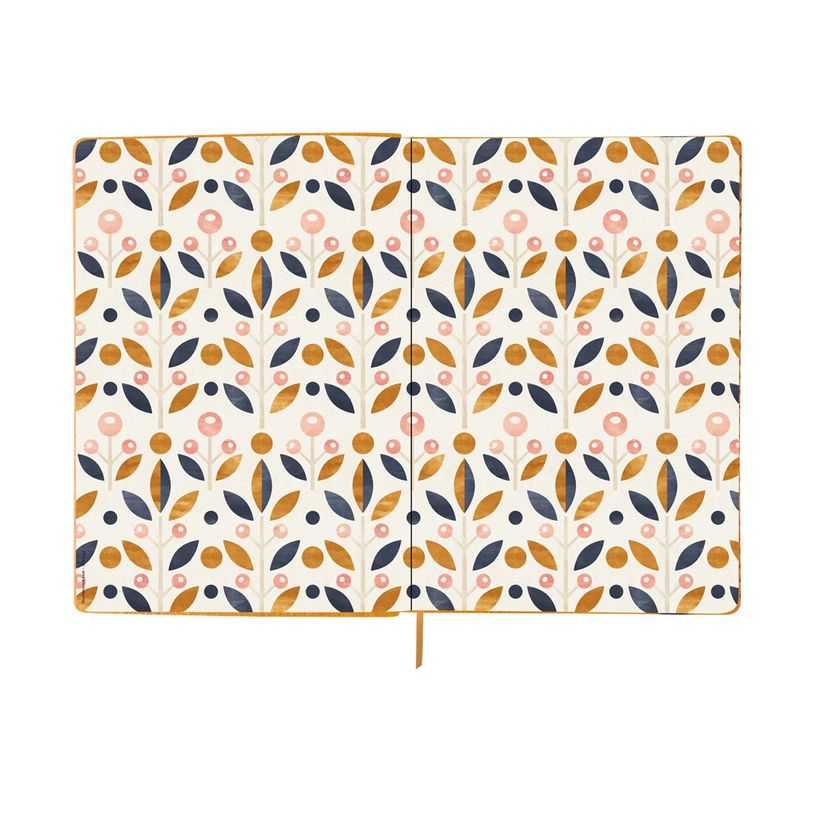 3108724521287-Oberthur Carmen - Carnet de notes souple A6 - ligné - moutarde-P_79429909_1-2