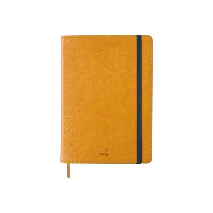 3108724521287-Oberthur Carmen - Carnet de notes souple A6 - ligné - moutarde-P_79429909_6-1