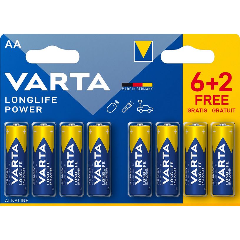 4008496559558-VARTA Longlife Power - 8 piles alcalines - AA LR06-P_79431083_1-0