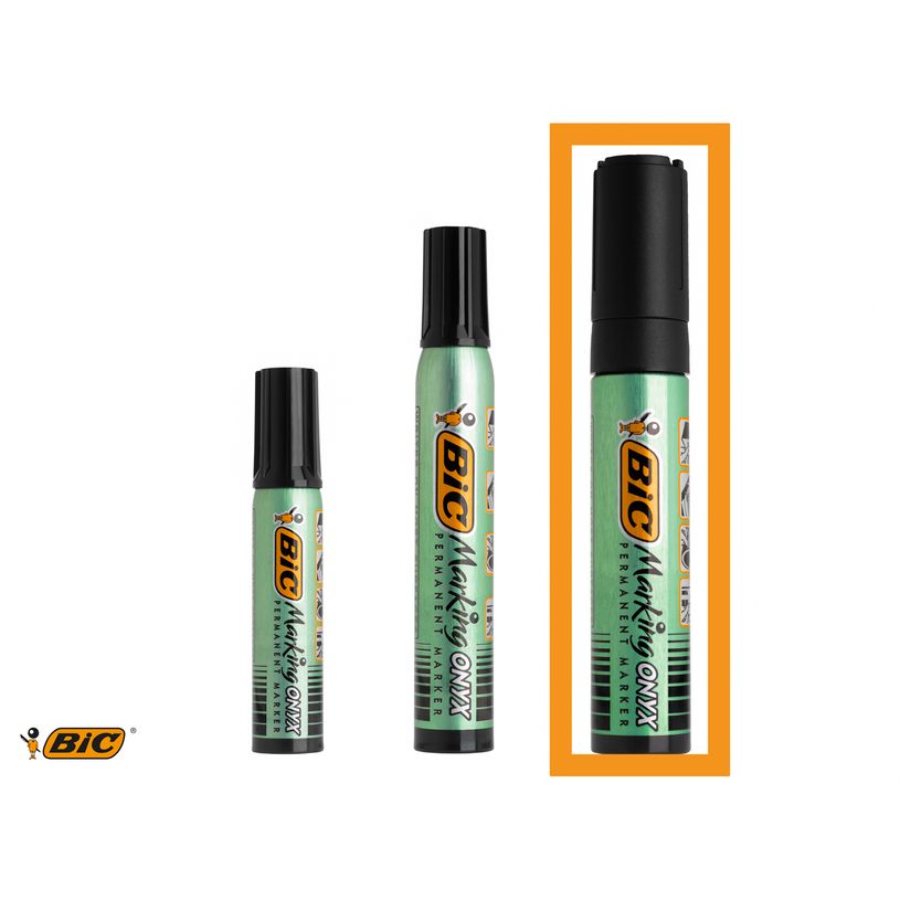 3086129999187-BIC ONYX 1891 XL - Marqueur permanent - pointe biseau large - noir-P_79431599_4-3