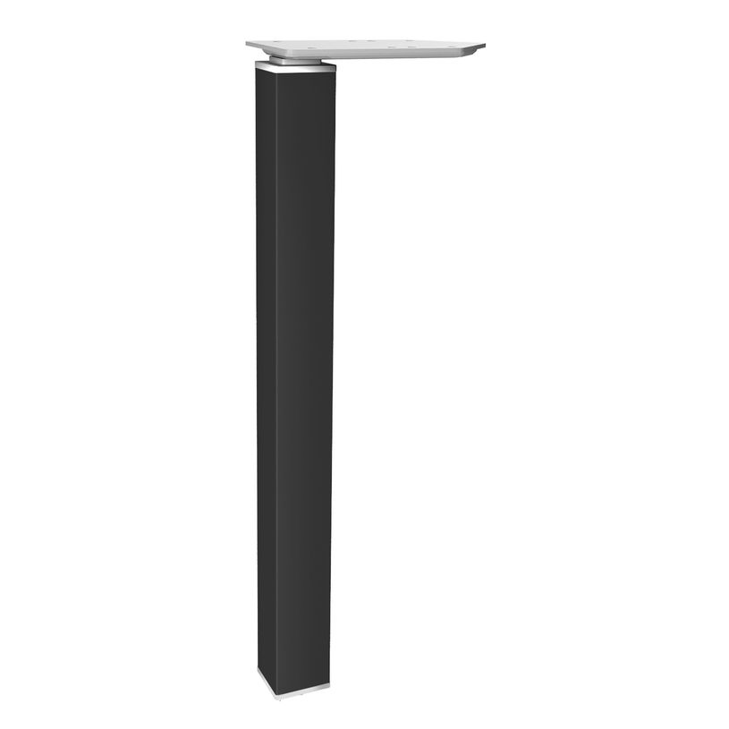 3253310164499-Bureau compact EXPRIM - L180 cm - Retour gauche - Plateau imitation Hêtre - Pieds carbonne (Pieds de renfort obligato-P_79432330_2-2