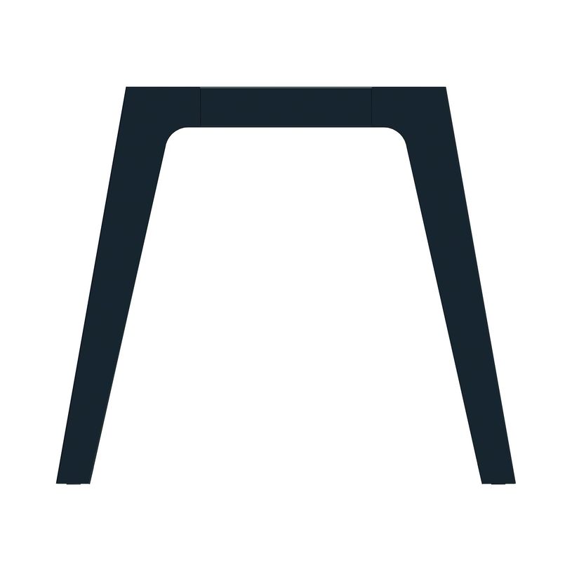 3253310162242-Bureau simple STEELY - L120 cm - Bureau suivant - Pieds carbone - plateau Blanc perle-P_79432505_2-1