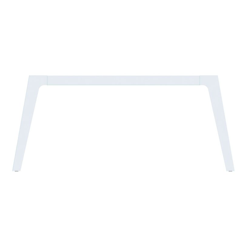 3253310162716-Bureau double STEELY - L140 cm - Double face Depart - Pieds blanc - plateau Blanc Perle-P_79432552_2-1