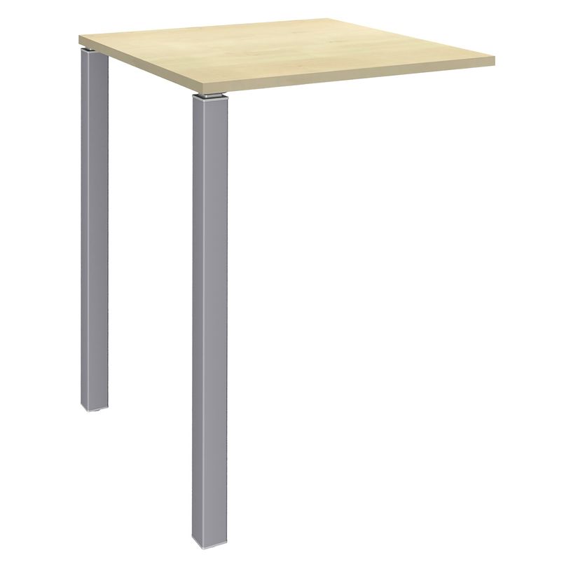 3253310166622-Table Lounge 2 Pieds - L80xH105xP80 cm - Pieds alu - plateau imitation érable-P_79432856_1-0