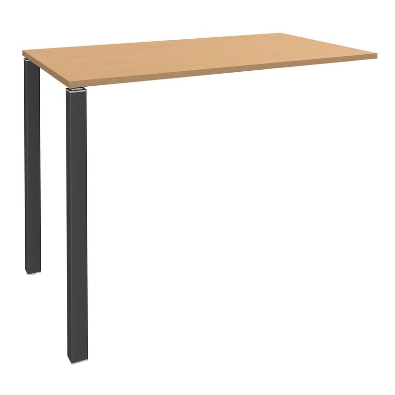 3253310166790-Table Lounge 2 Pieds - L140xH105xP80 cm - Pieds carbonne - plateau imitation hêtre-P_79432873_1-0
