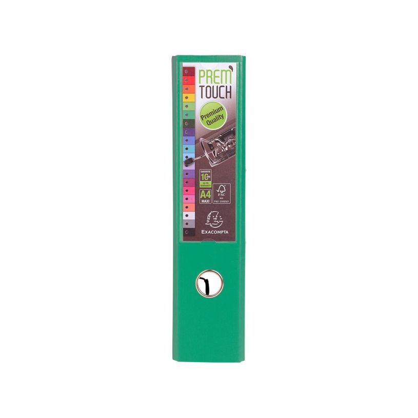 3130630533436-Exacompta Prem'Touch - Classeur à levier - Dos 80 mm - A4 Maxi - pour 715 feuilles - vert-P_79433242_2-1