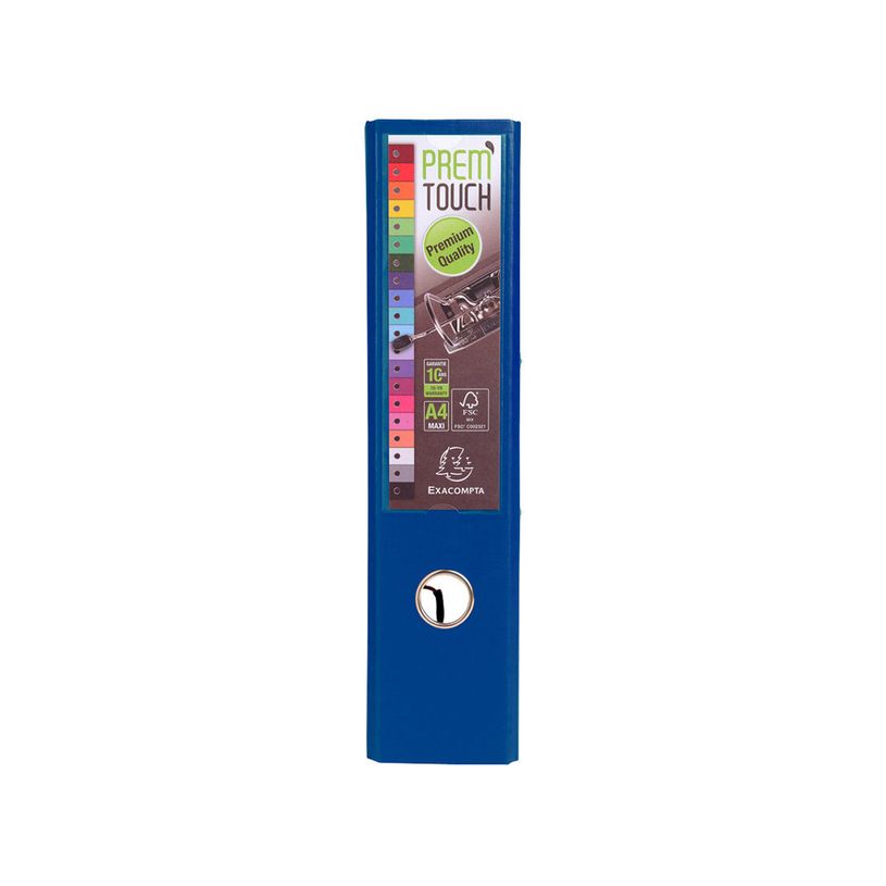 3130630533528-Exacompta Prem'Touch - Classeur à levier - Dos 80 mm - A4 Maxi - pour 715 feuilles - bleu -P_79433245_2-1